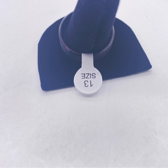 8MM Men’s Stainless Steel Band Ring Superman Logo Black Size 13 - Picture 4 of 8